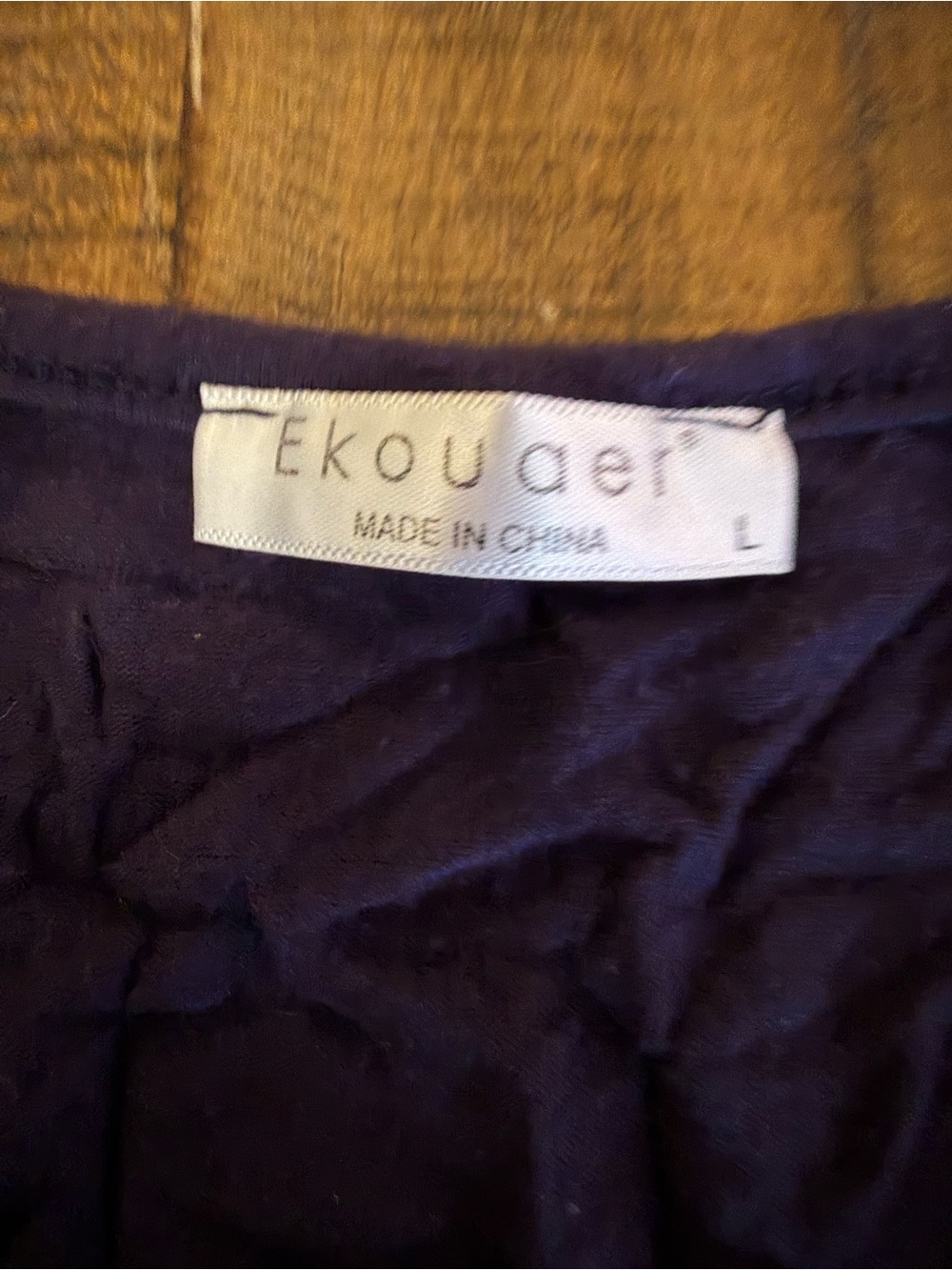 Ekouaer Women's Sleep Top — Dark Blue